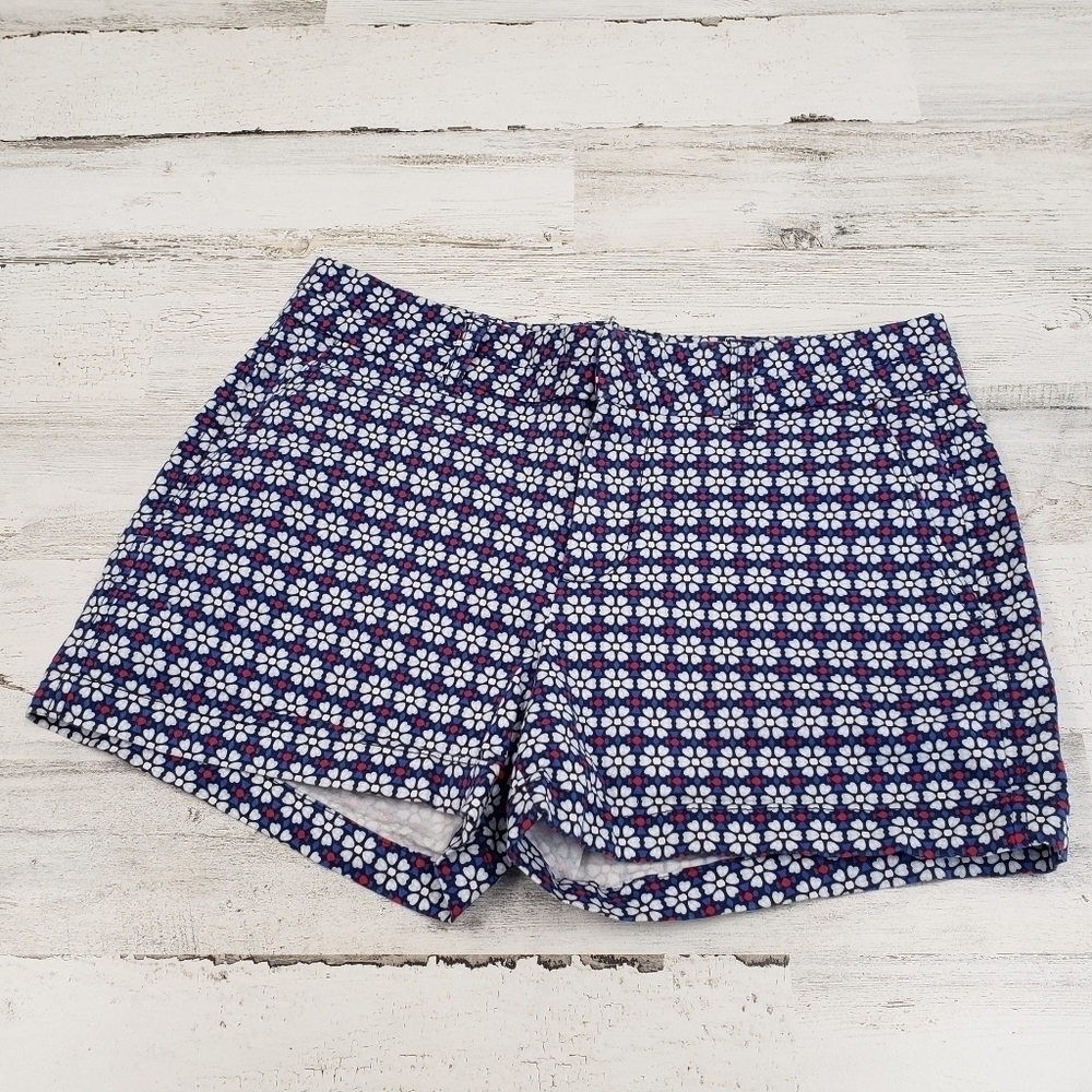 Khakis by Gap Womens Slim City Geo Dot Floral Shorts Size 4. - Picture 1 of 7